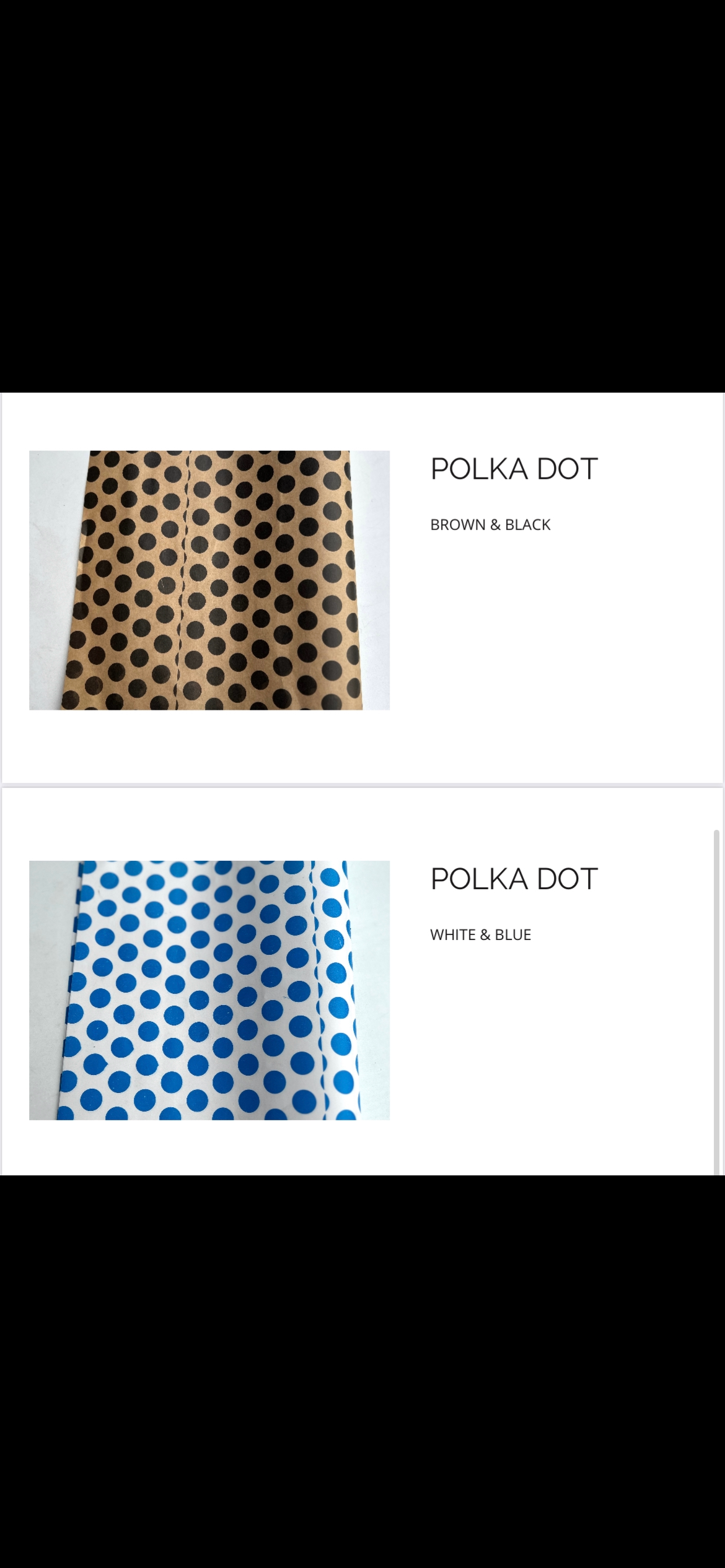 ‘’POLKA DOT” DELI PAPERS - 12” x 12” / BLUE & WHITE - PACK OF 100 SHEETS _2