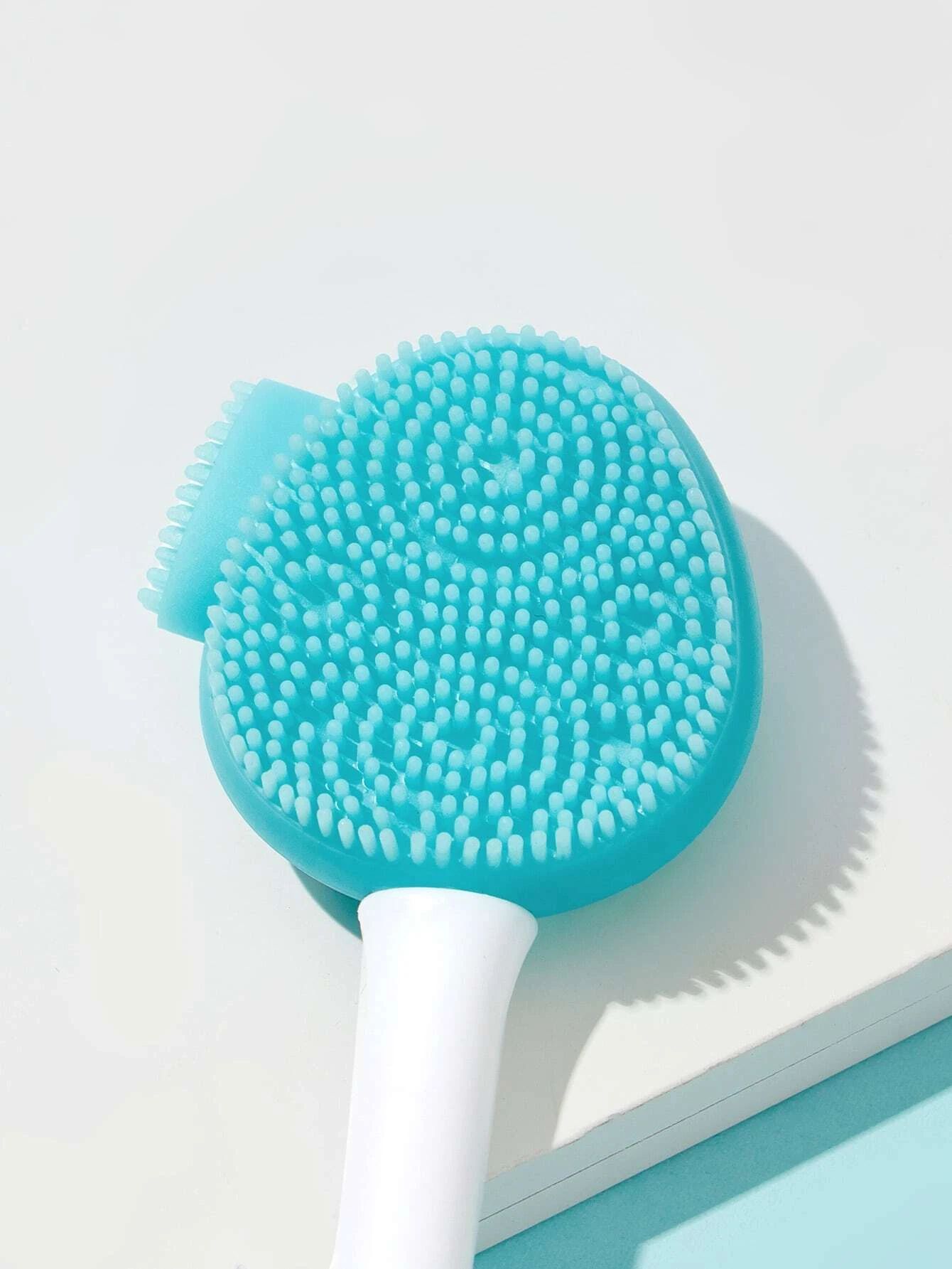 Silicone Double-End Facial Cleaning Brush - Multicolor_3