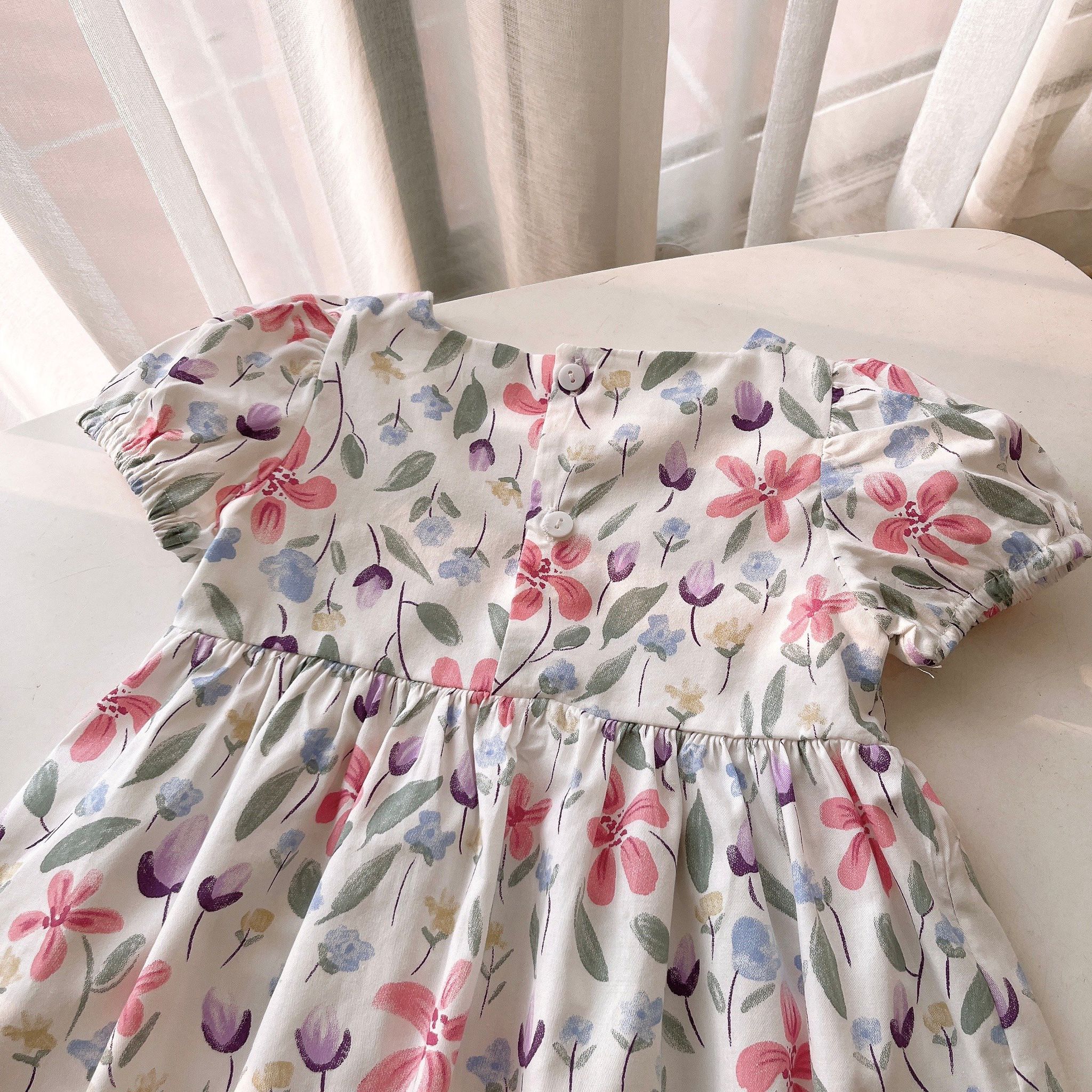 [149] Square Neck Babydoll Swing Dress (1T~8T)_6