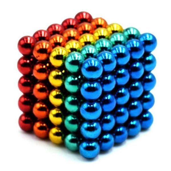 Magnetic Balls (Spheres) - 216 Piece Building Set - Colourful, - 5mm_1