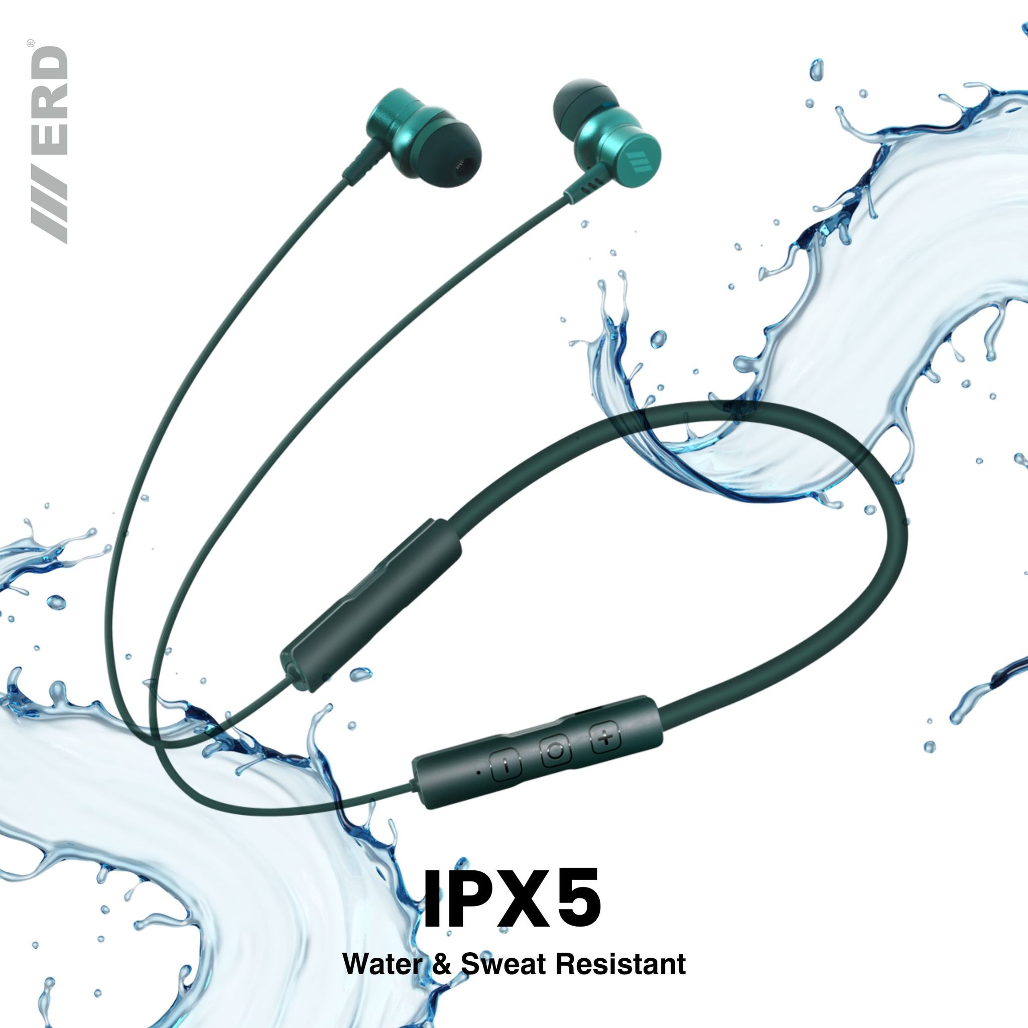 ERD Pro Series WE-21 Wireless Earphone Neckband JET BLACK_3