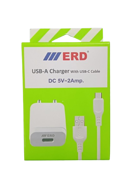 ERD TC-21 2Amp. Mobile Charger with Type-C Cable_1