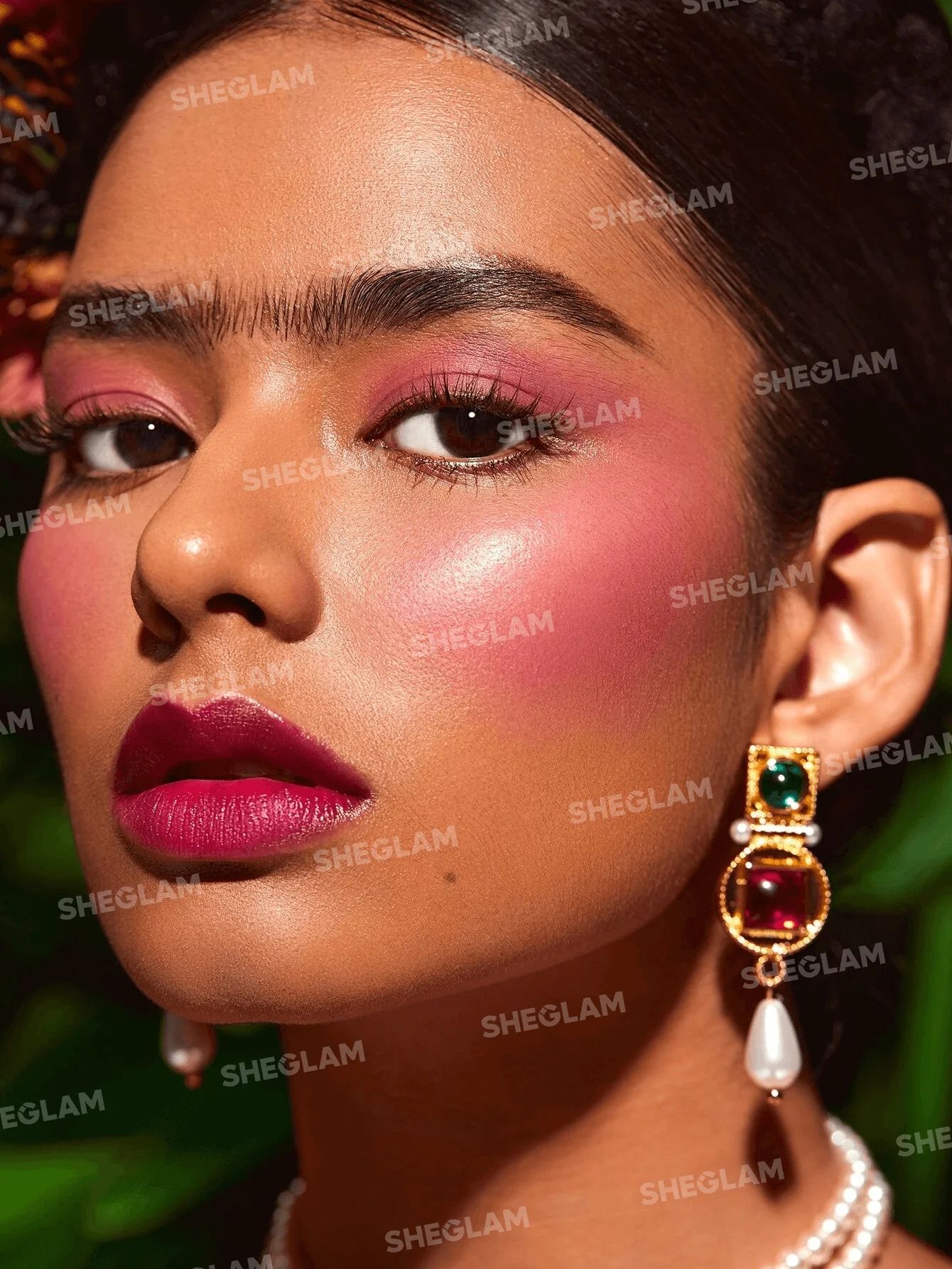 SHEGLAM X Frida Kahlo Self Portrait Cream Blush - Flower Crown_5