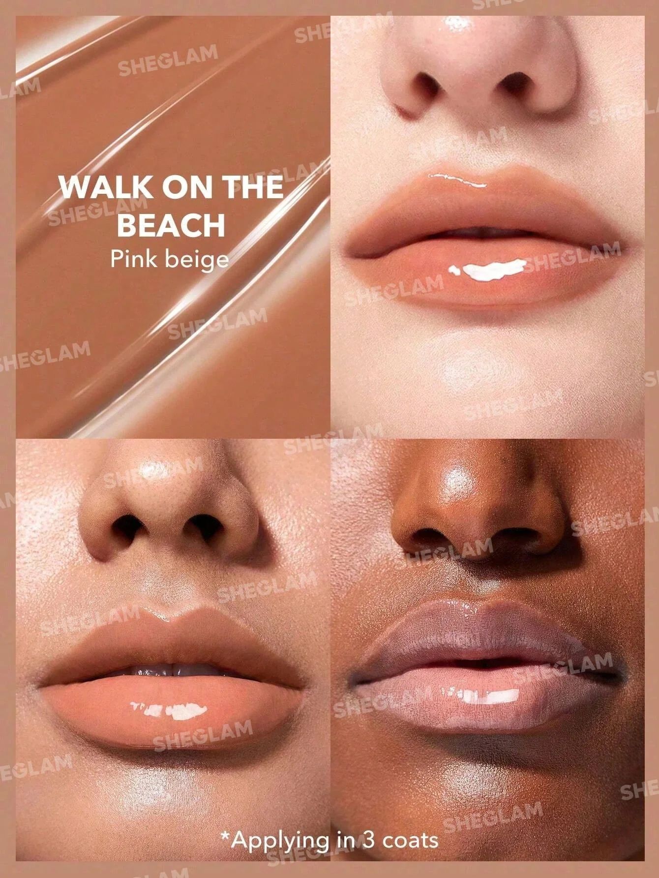 SHEGLAM Pout-Perfect Shine Lip Plumper - Walk On The Beach_2