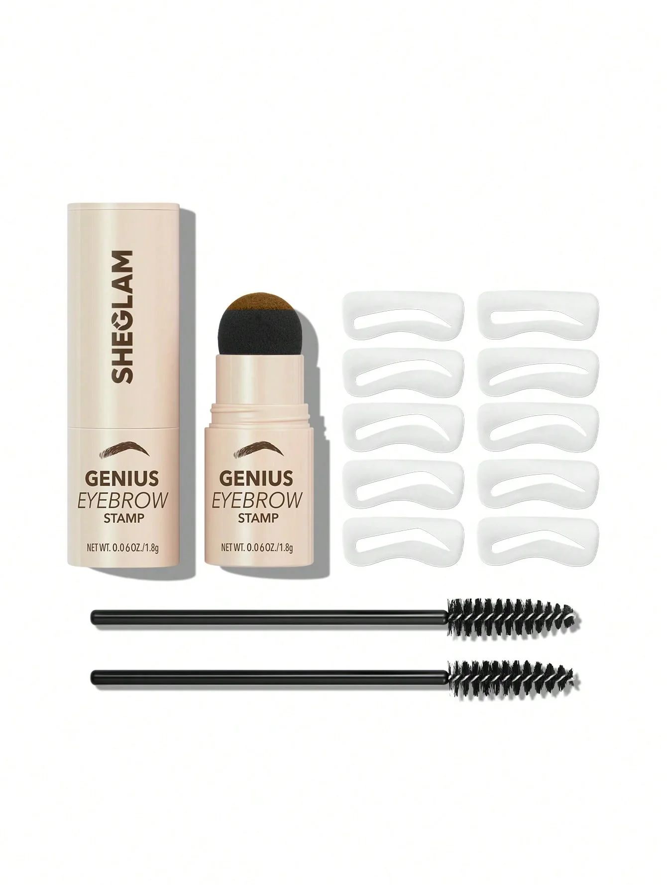 SHEGLAM Genius Eyebrow Stamp - Taupe_0