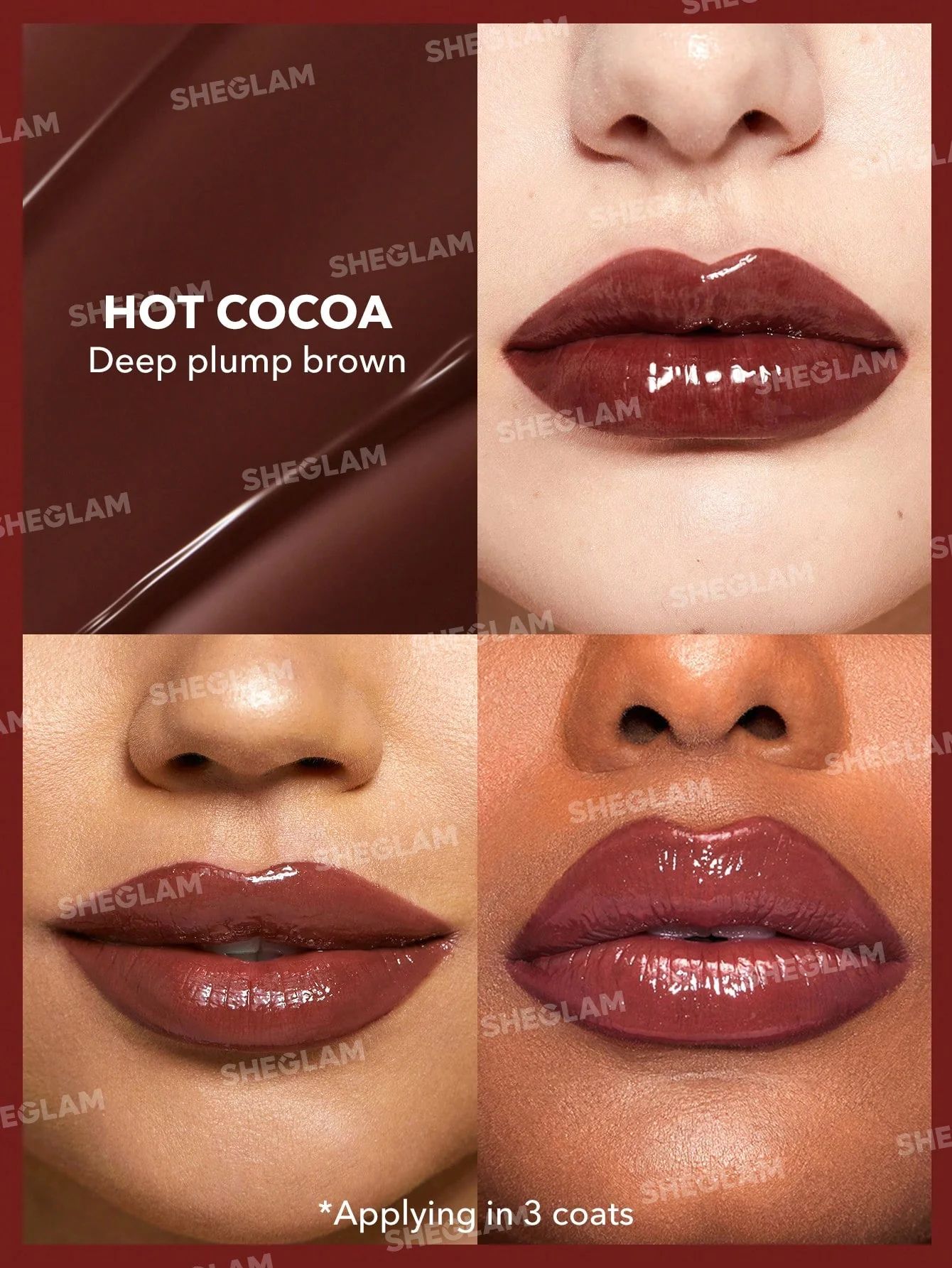 SHEGLAM Pout-Perfect Shine Lip Plumper - Hot Cocoa_2