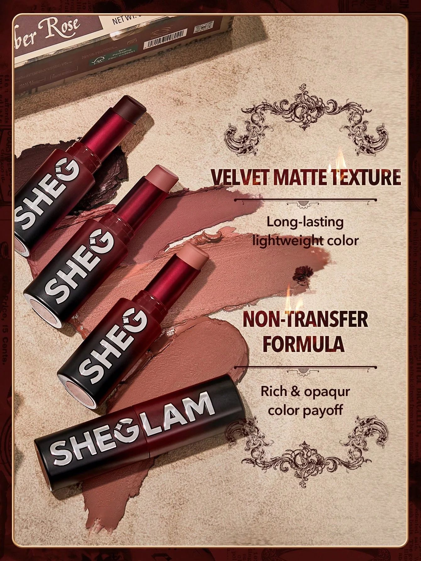 SHEGLAM Dynamatte Boom Long-Lasting Matte Lipstick (Ember Rose Ver.) - My Beloved_6