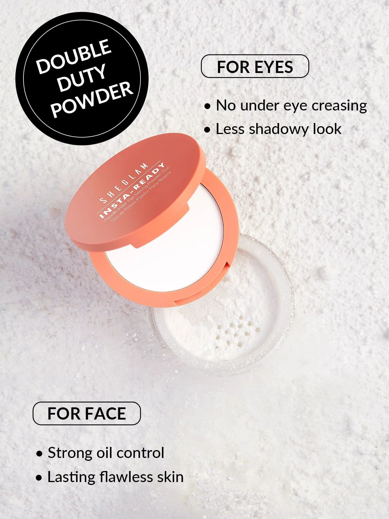 SHEGLAM Insta-Ready Face & Under Eye Setting Powder Duo - Translucent_8