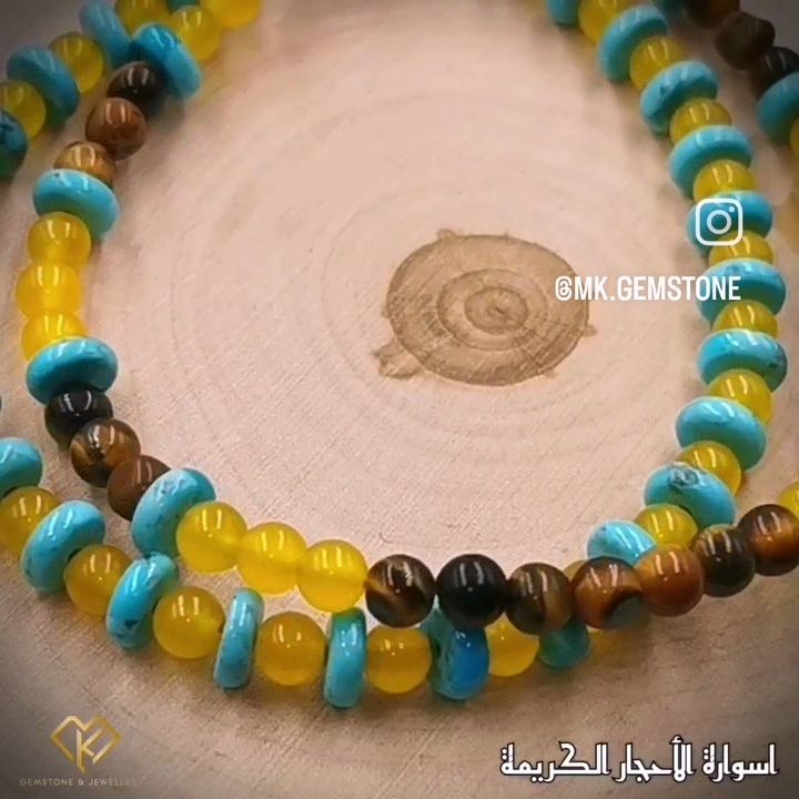 اسوار مزدوج أحجار كريمة _3