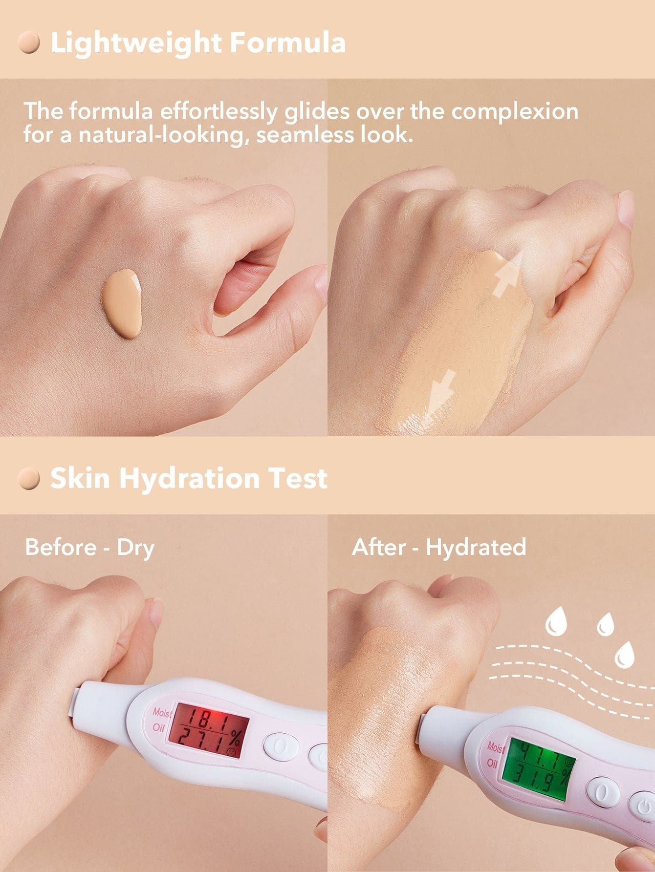 SHEGLAM Skinfinite Hydrating Foundation Sample - Chantilly_4