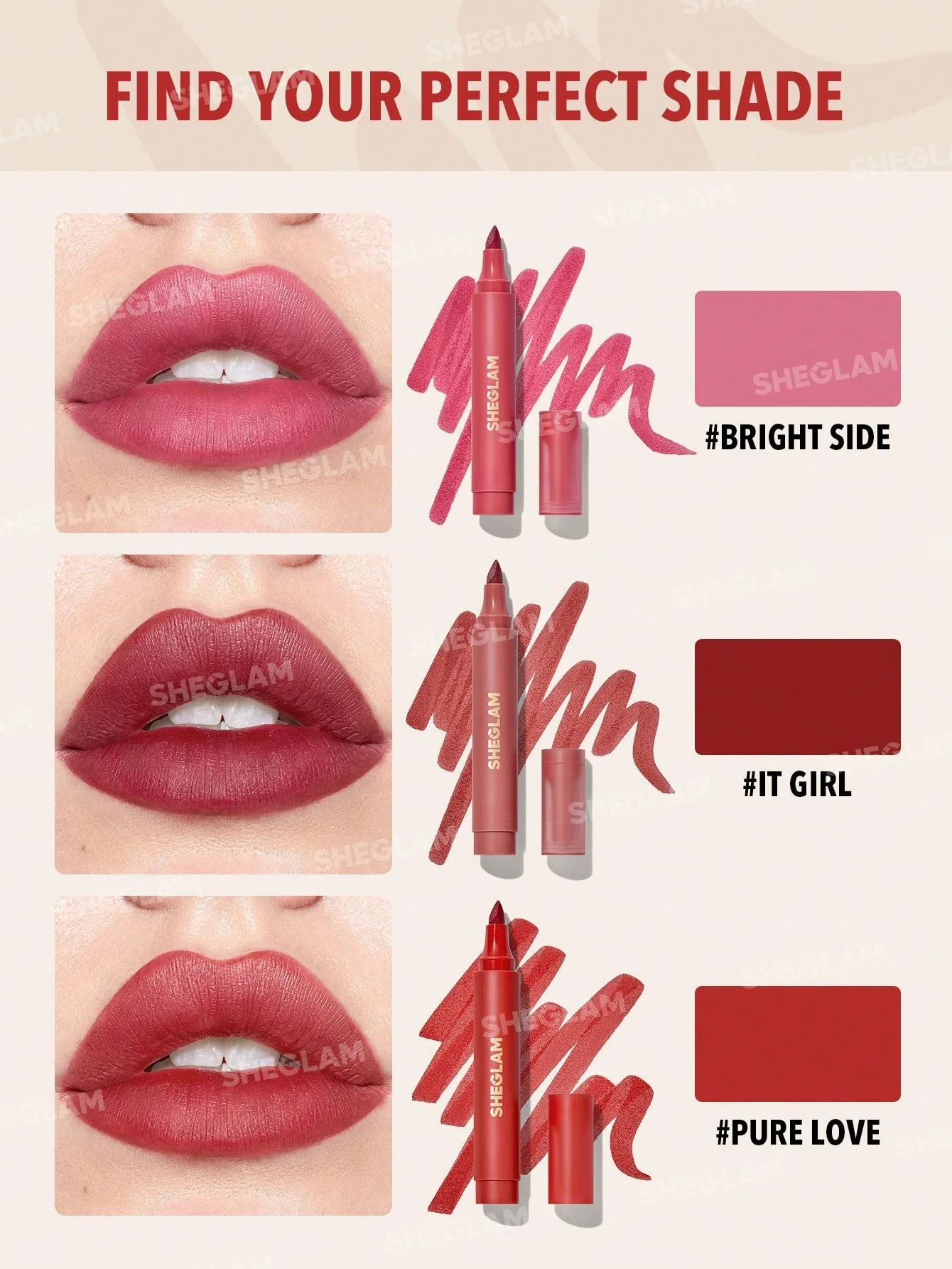 SHEGLAM Love Stained Lip Tint Marker - Pure Love_6