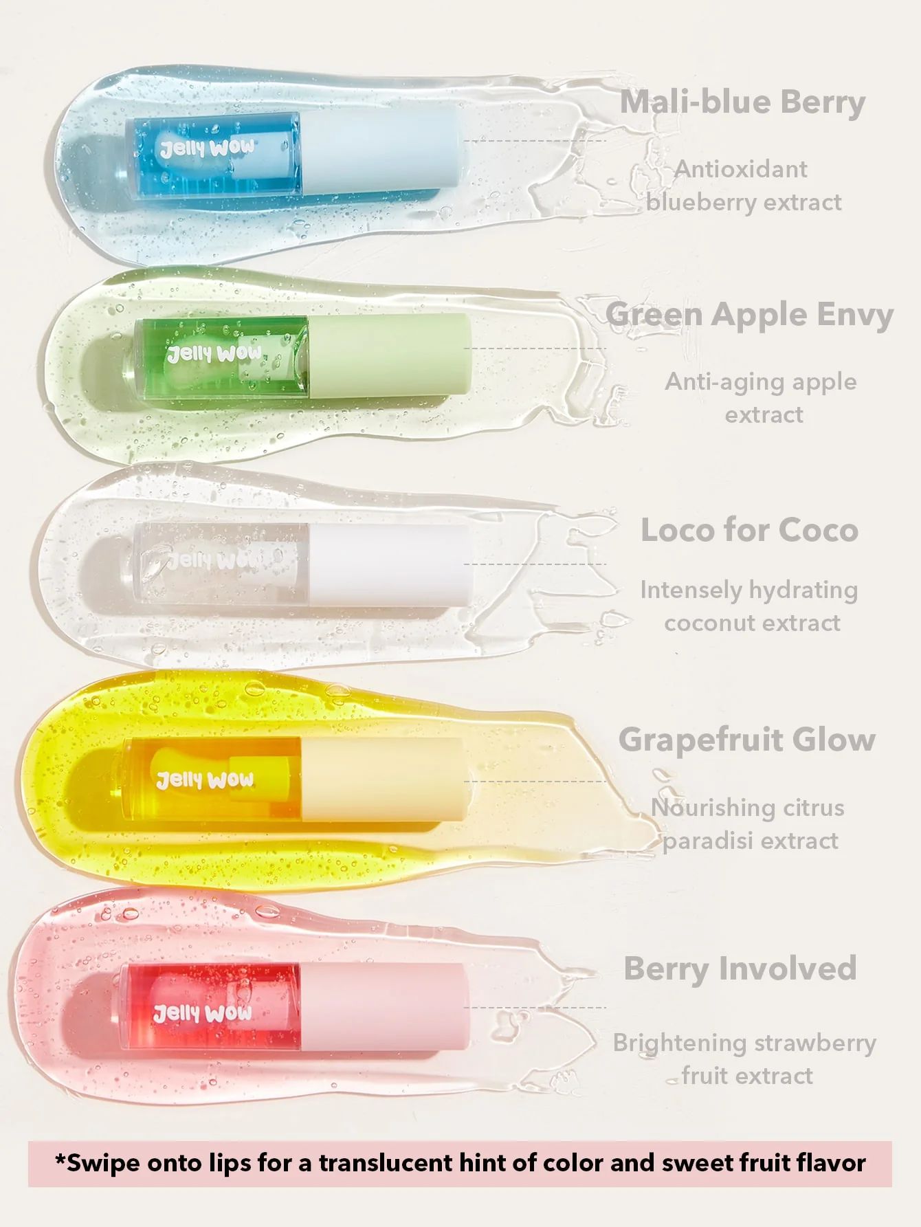 SHEGLAM Jelly Wow Hydrating Lip Oil - Green Apple Envy_5