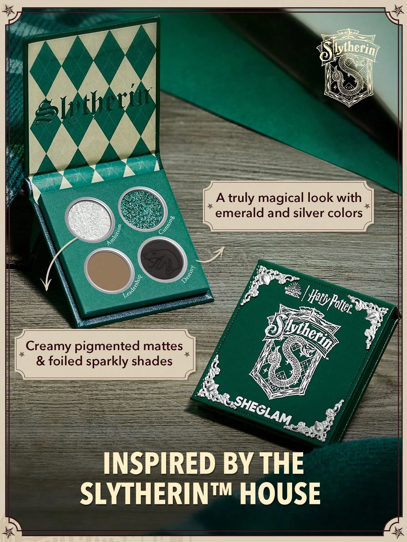 SHEGLAM Harry Potter Slytherin House Palette_4