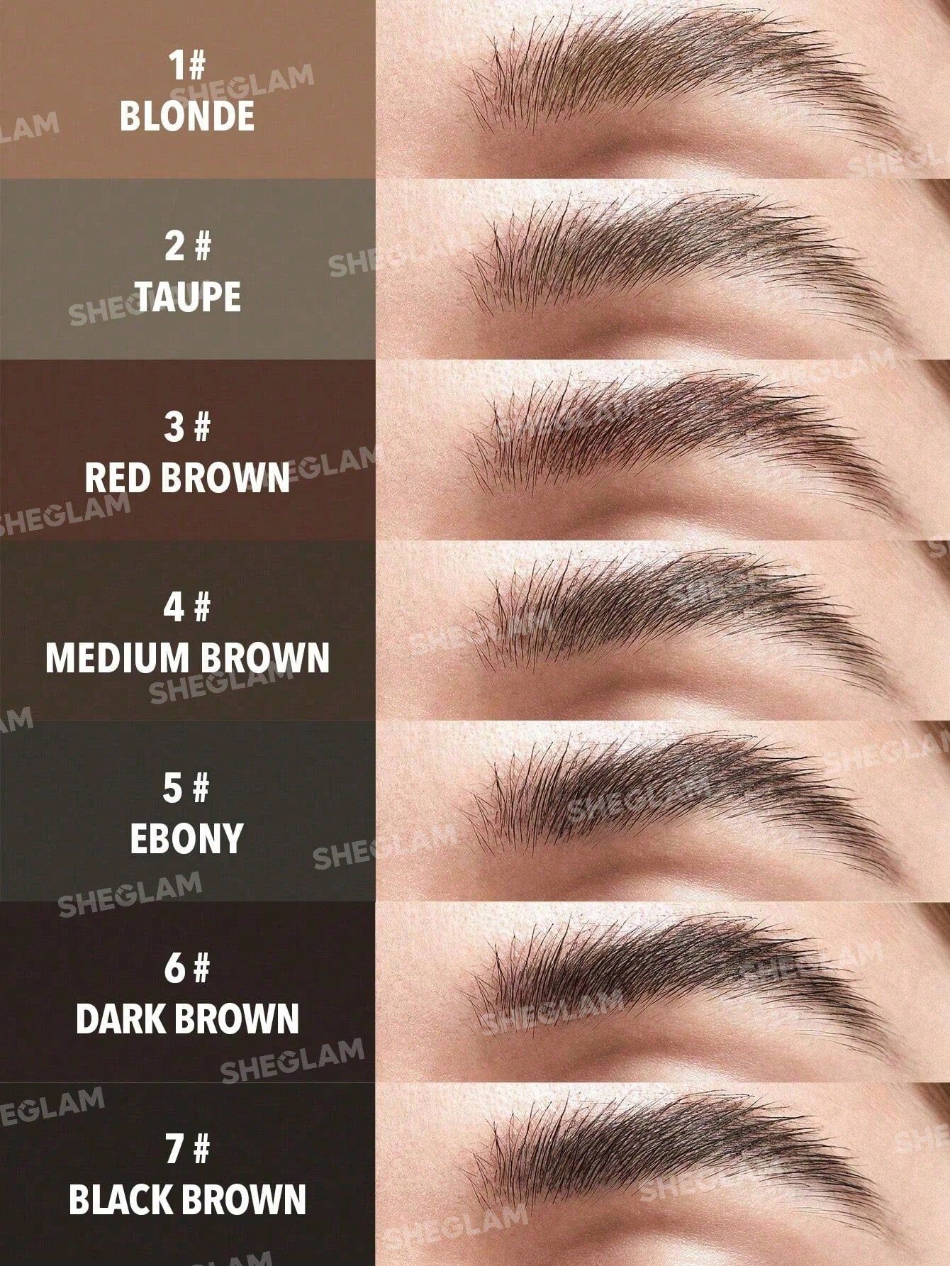 SHEGLAM Full-filled Eyebrow Palette - 102 Ash Brown_3