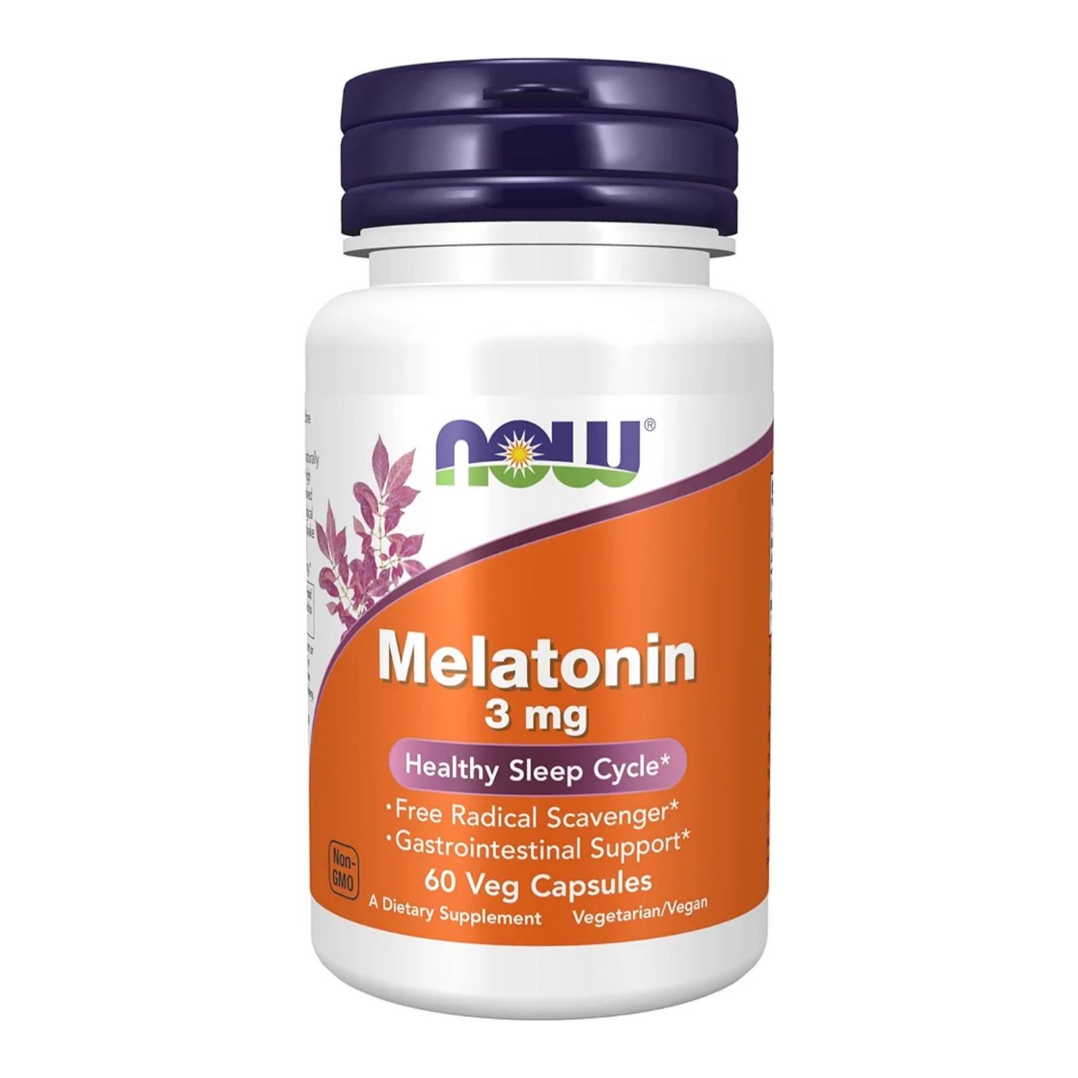 NOW Melatonin 3 mg 60 Capsules _0