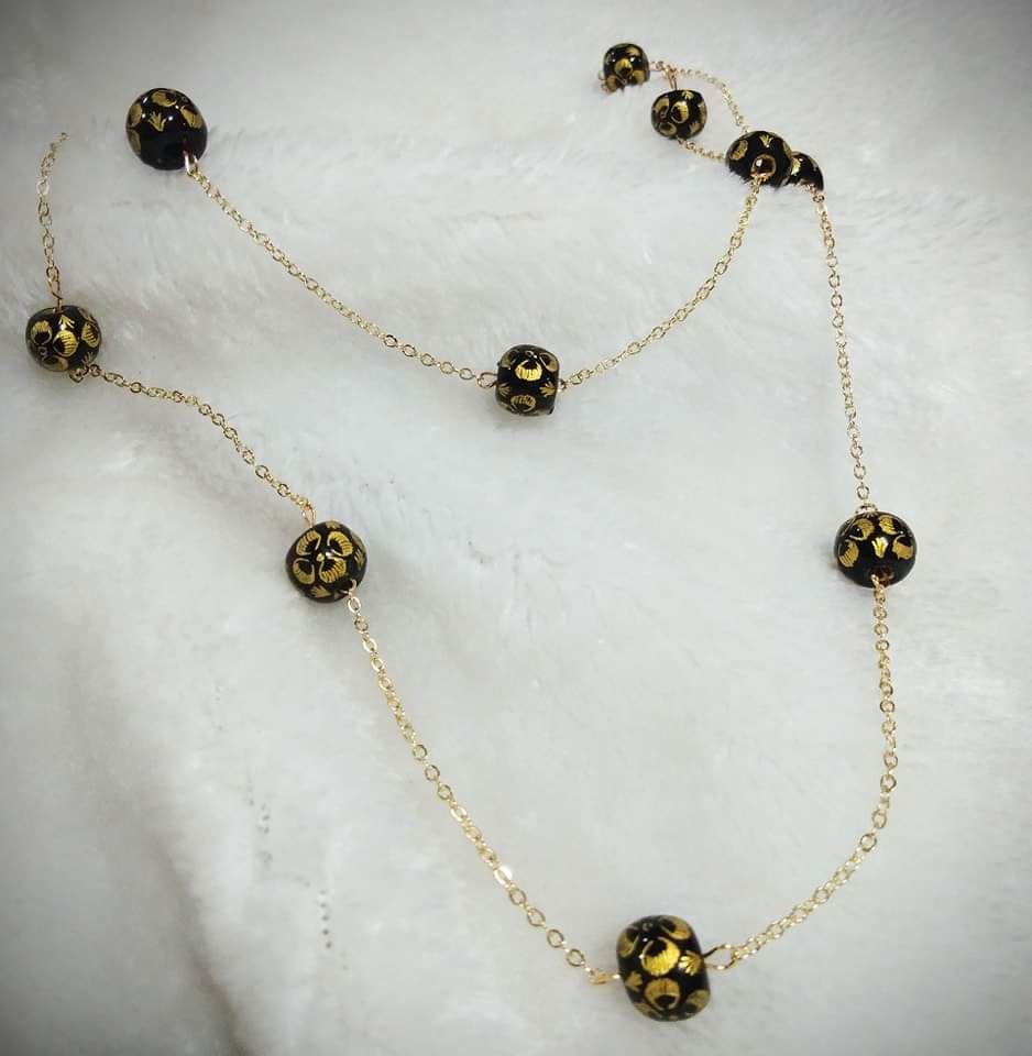 Yoe Yar Zay_14K Lacquer Necklace_0