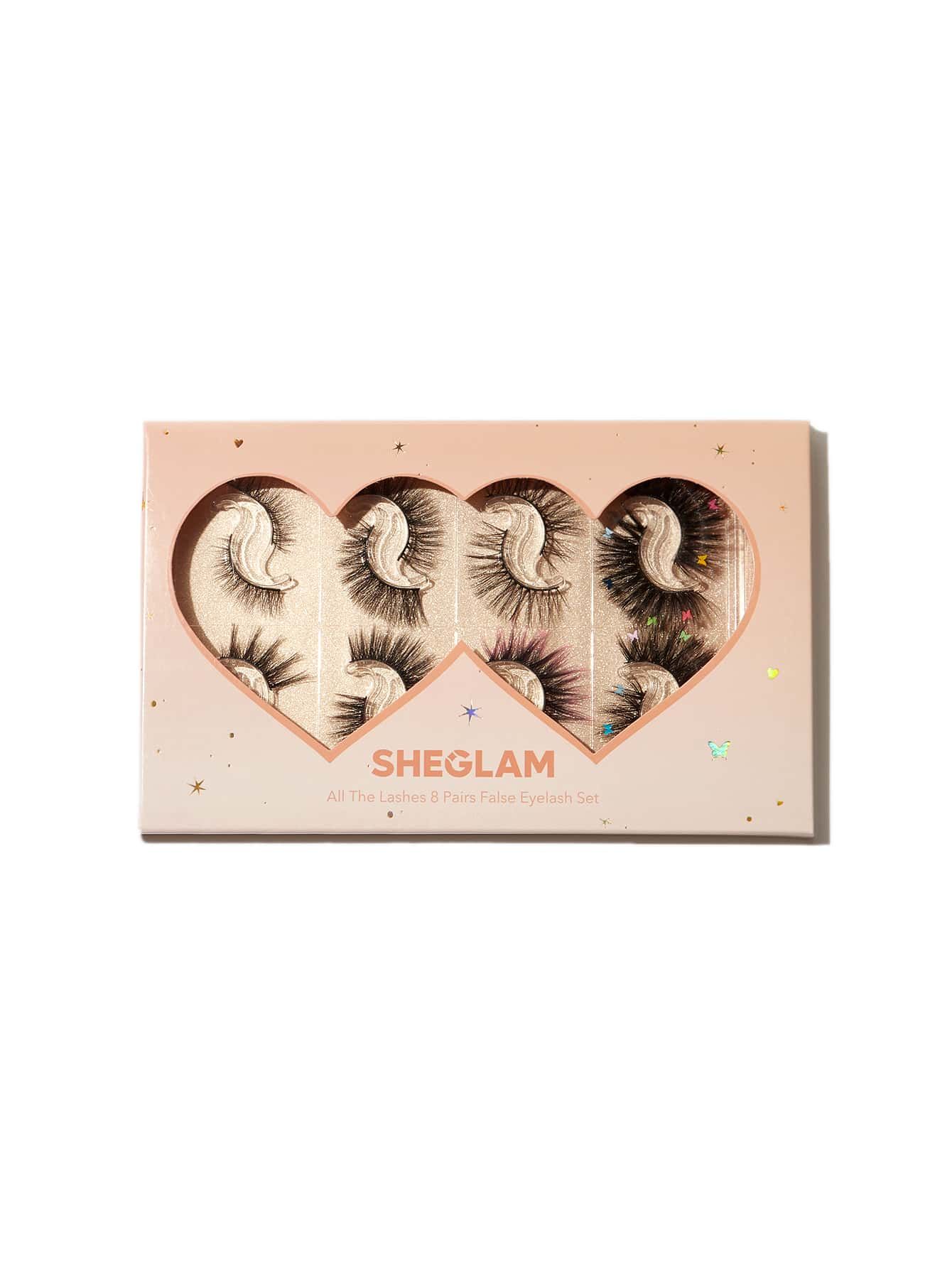 SHEGLAM All The Lashes 8 Pairs False Eyelash Set_0