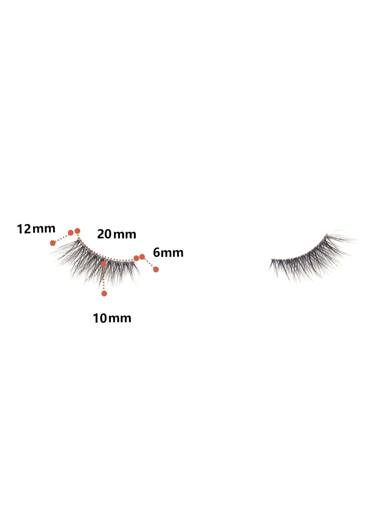 7pairs/Set Cat Eye Crossed Eyelashes_5