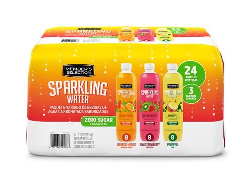 Member's Selection Sparkling Fruit-Flavored Water Zero Sugar 24 Units / 0.5 L / 17 oz_0