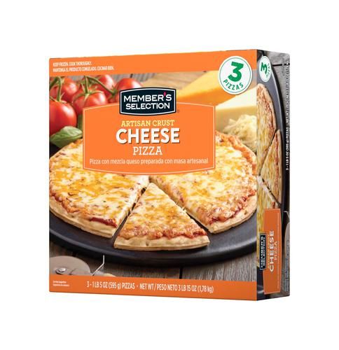 Member's Selection Cheese Pizza Artisan Dough + Delicious Cheeses 3 Units / 595 g / 1.3 lb_0