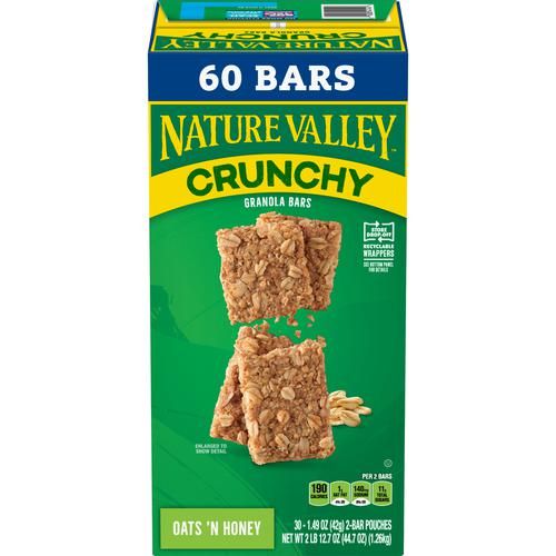 Nature Valley Crunchy Oat and Honey Bars 100% Natural 30 Units / 1.26 kg_0