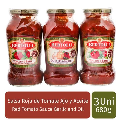 Bertolli Pasta Sauce 3 Units /680 g / 750 ml_0