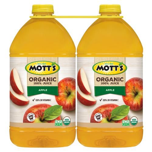 Mott's Organic 100% Apple Juice 2 Units / 3.78 L / 128 oz_0