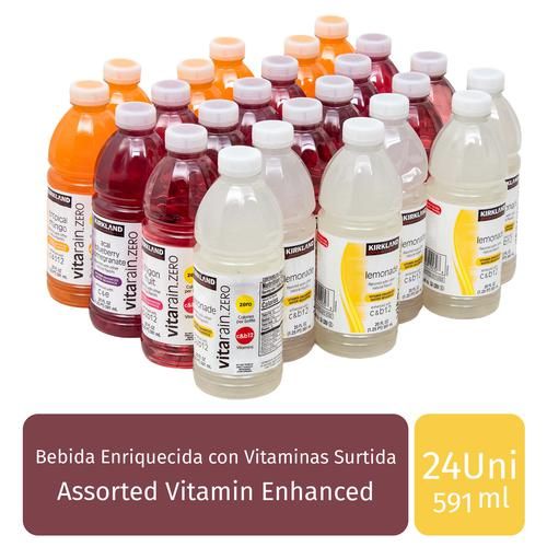 Kirkland Vitarain Zero Vitamin Enhanced Water Beverage 24 Units / 591 ml / 20 oz_0