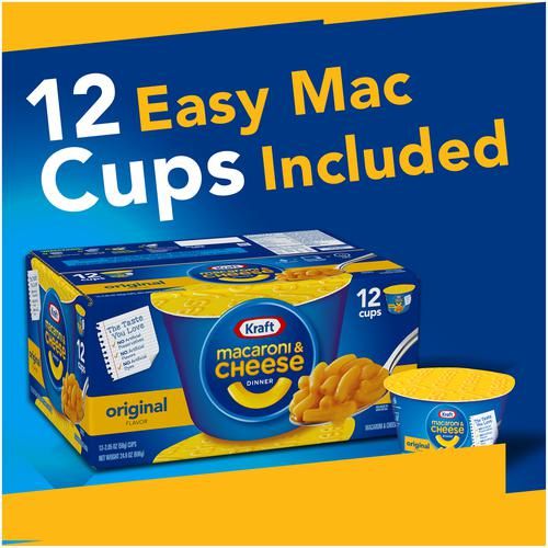 Kraft Easy Mac and Cheese Cups 12 Units 58 g / 2.05 oz_0