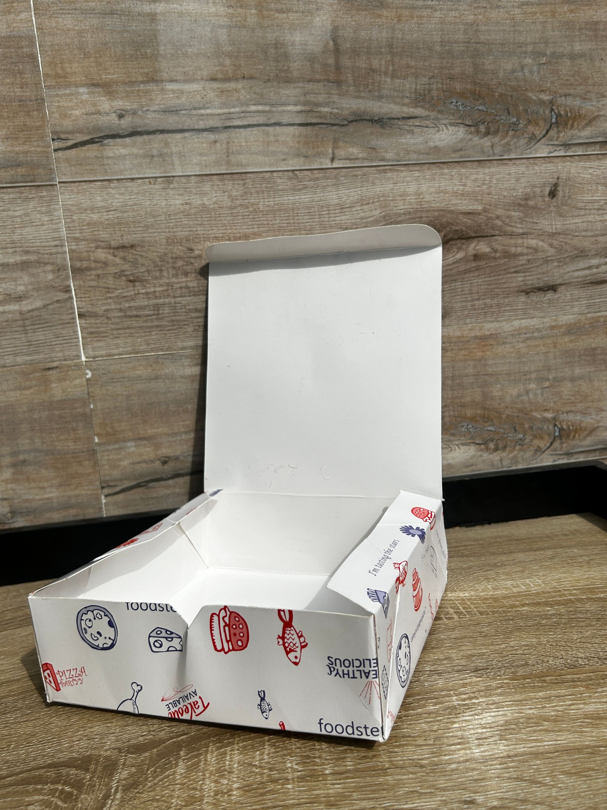 “FOODSTEPS” ER TAKEOUT BOXES - 8” x 8” x 3.5” _4