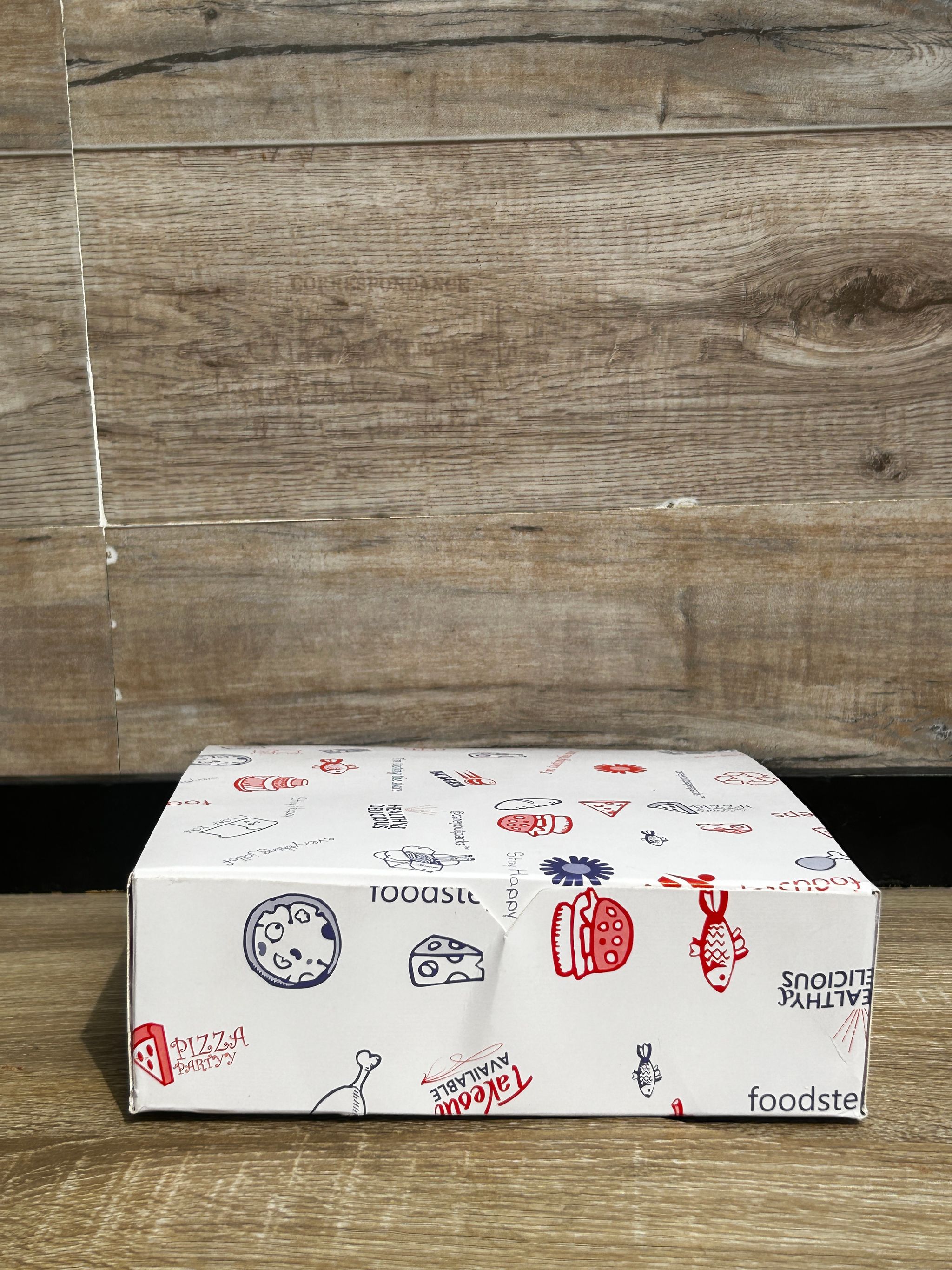 “FOODSTEPS” ER TAKEOUT BOXES - 8” x 8” x 3.5” _6