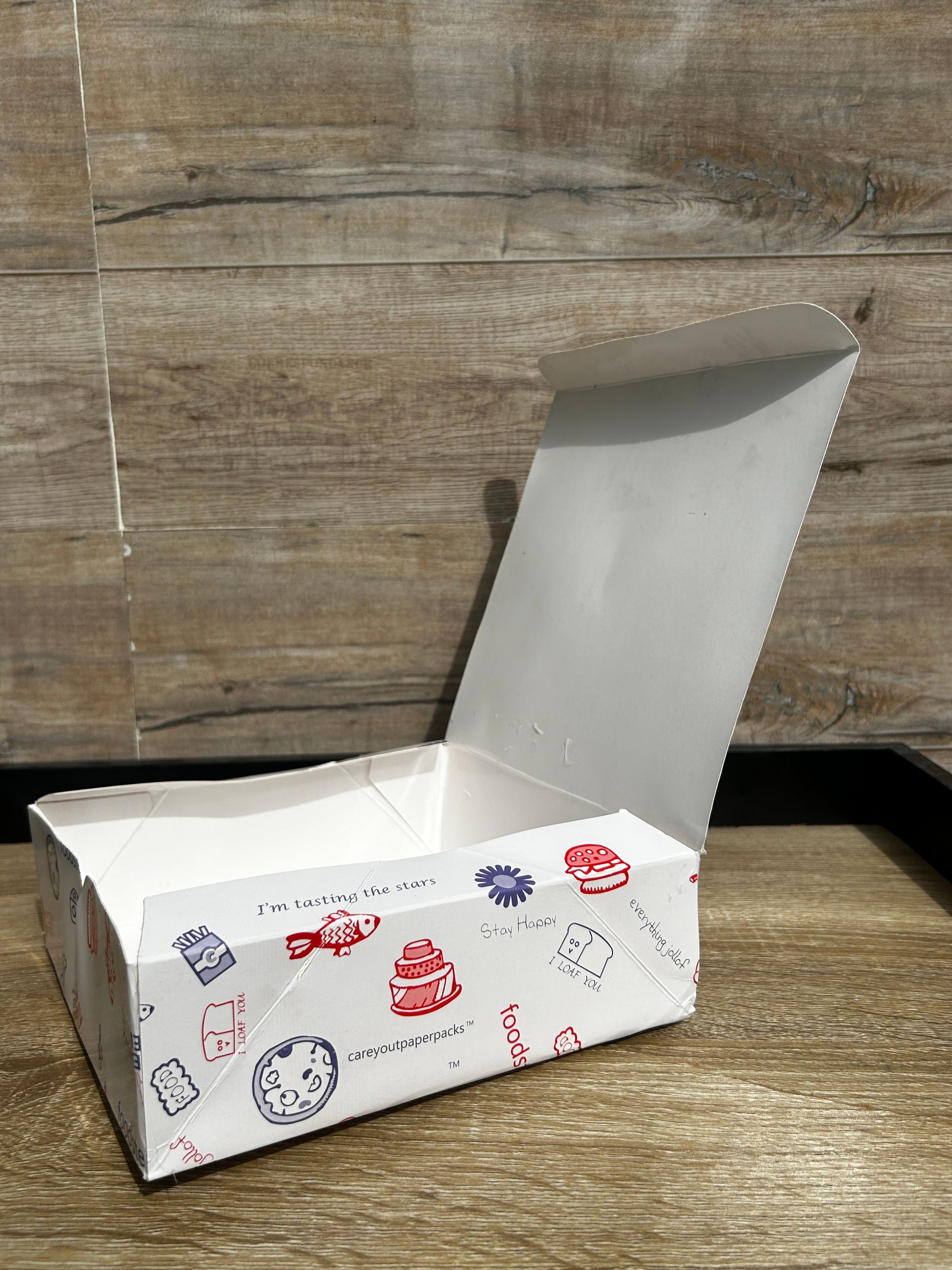 “FOODSTEPS” ER TAKEOUT BOXES - 8” x 8” x 3.5” _2