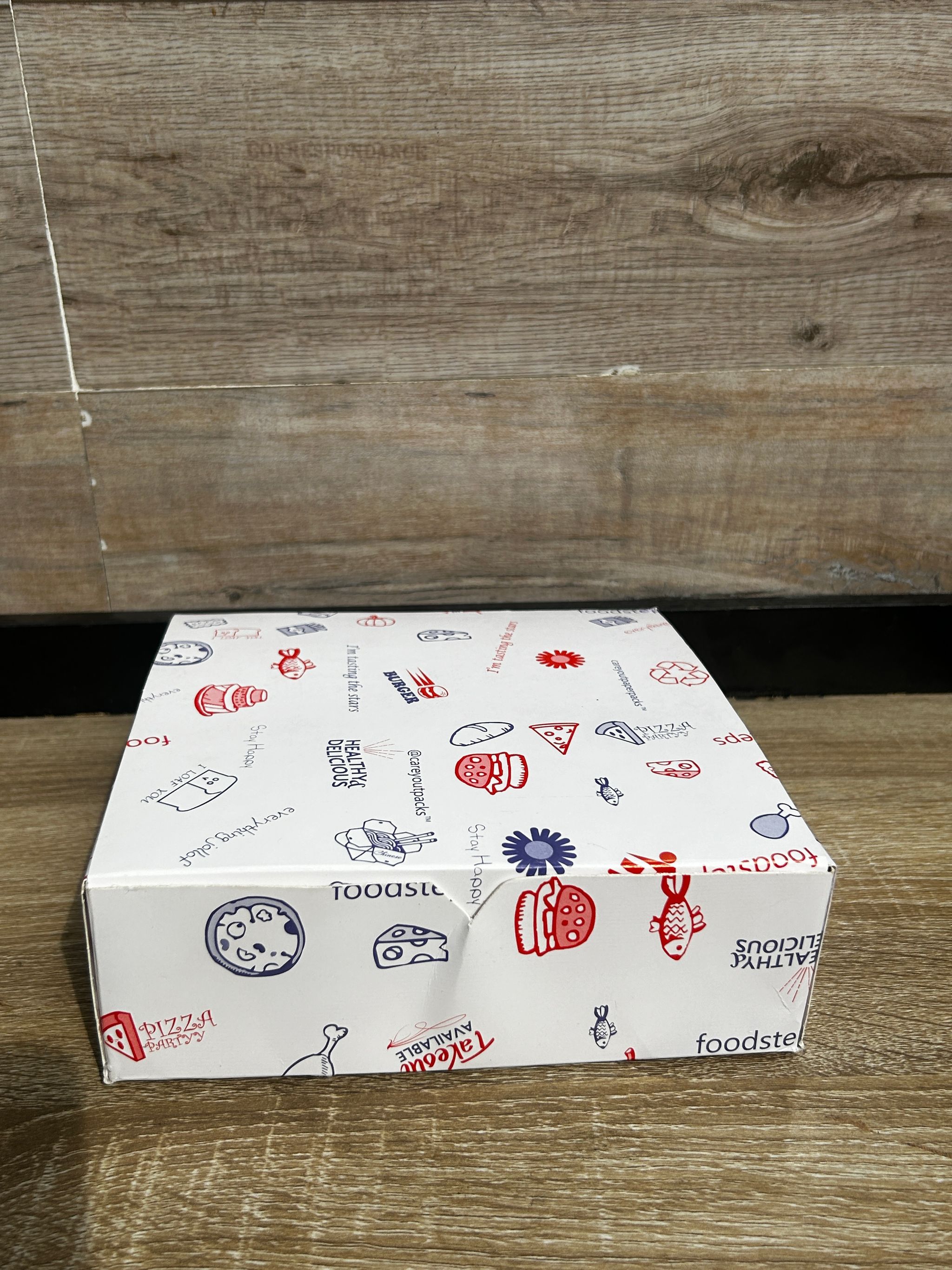 “FOODSTEPS” ER TAKEOUT BOXES - 8” x 8” x 3.5” _7