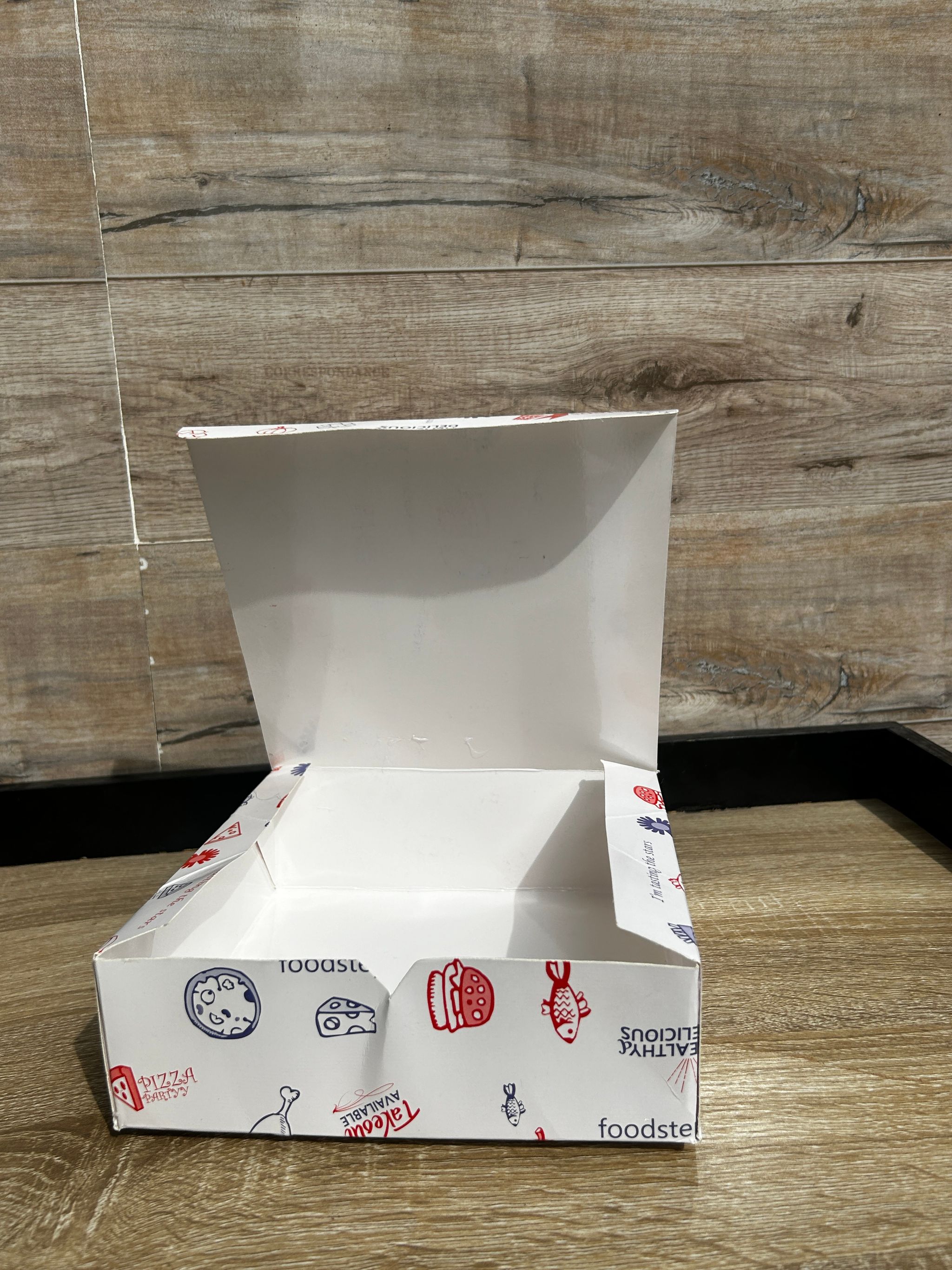 “FOODSTEPS” ER TAKEOUT BOXES - 8” x 8” x 3.5” _3