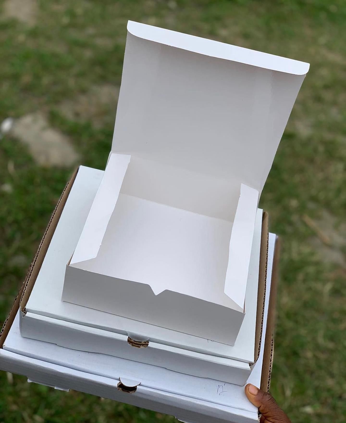 PLAIN  WHITE “ER” TAKEOUT BOXES - 8” x 8” x 3.5”  / WINDOWED & NON WINDOWED_0