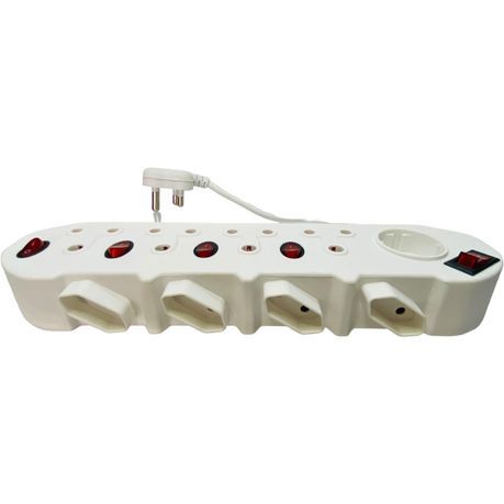 9 Way Multi Plug Power Adaptor, Schucko & Euro with Switches_1