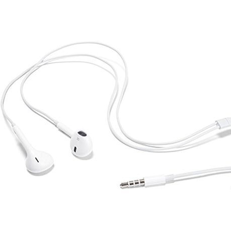 Wired InEar White Earphones With Microphone and Volume Control - WHITE_1