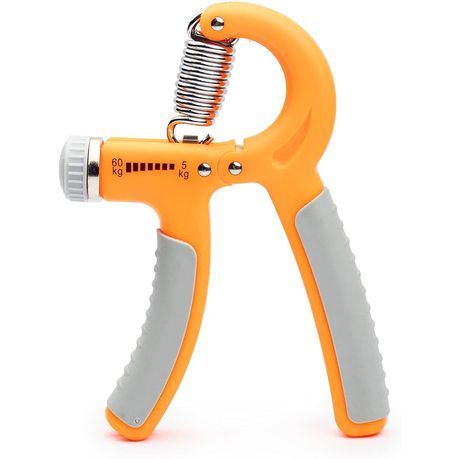 Orange Hand Grip Strengthener with Resistance Dial_0