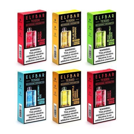 Elfbar TE5000 Rechargeable Disposable Vape Pod - Blueberry_2