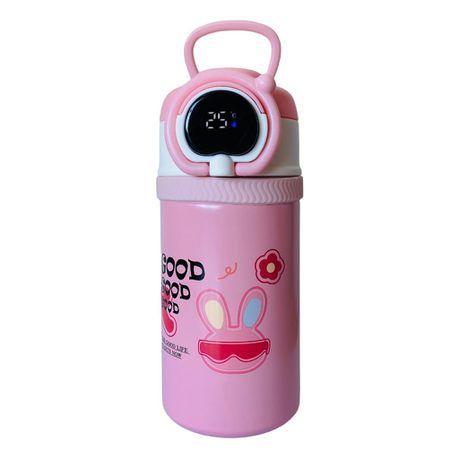 500 ml Flask Bottle with Digital Temperature Display- pink_1