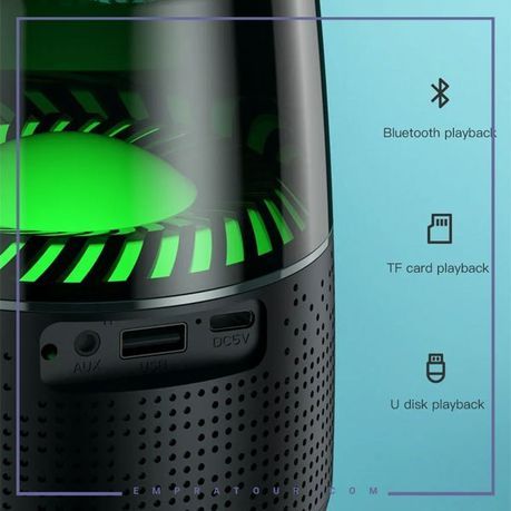 Kimiso KMS-168 Portable Wireless Speaker with TF Card Functionality - Black_2