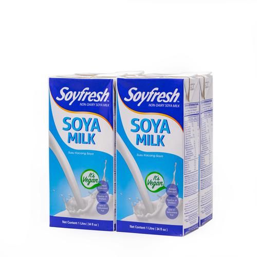 Soyfresh Natural Soya Milk 4 Units / 1 L_0