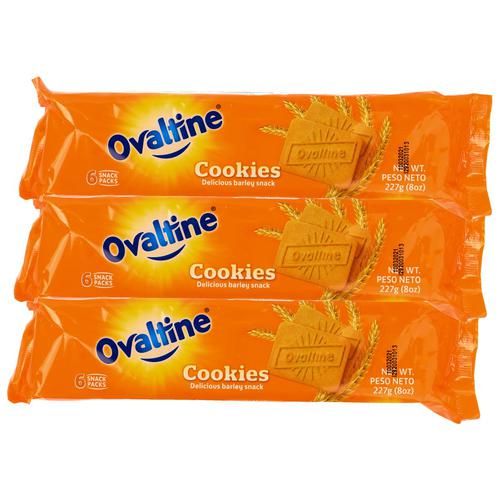 Ovaltine Nutritious Low Sugar Cookies 3 Units / 227 g / 8 oz_0