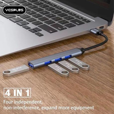 super speed USB 3.0 Hub, 4-Port Aluminum Adapter_3