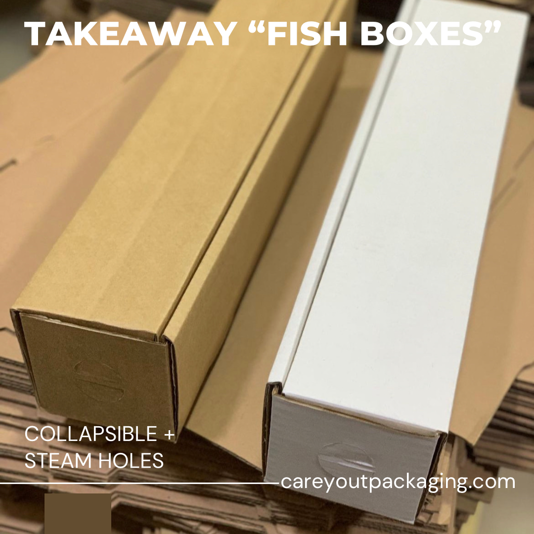 GRILLED FISH TAKOUT BOXES - 20” x 4.5” x 4”  BROWN - PACK OF 500 PIECES_4