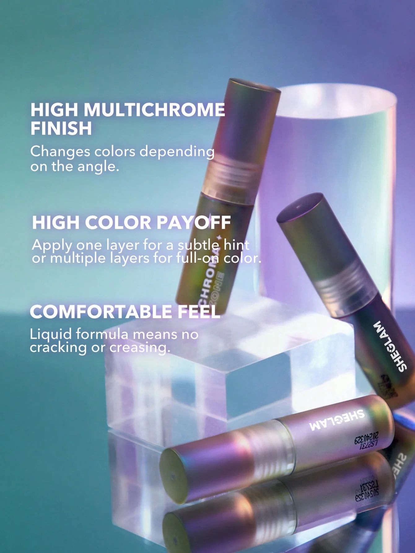 SHEGLAM Chroma Zone Multichrome Liquid Eyeshadow - Opal Essence_5