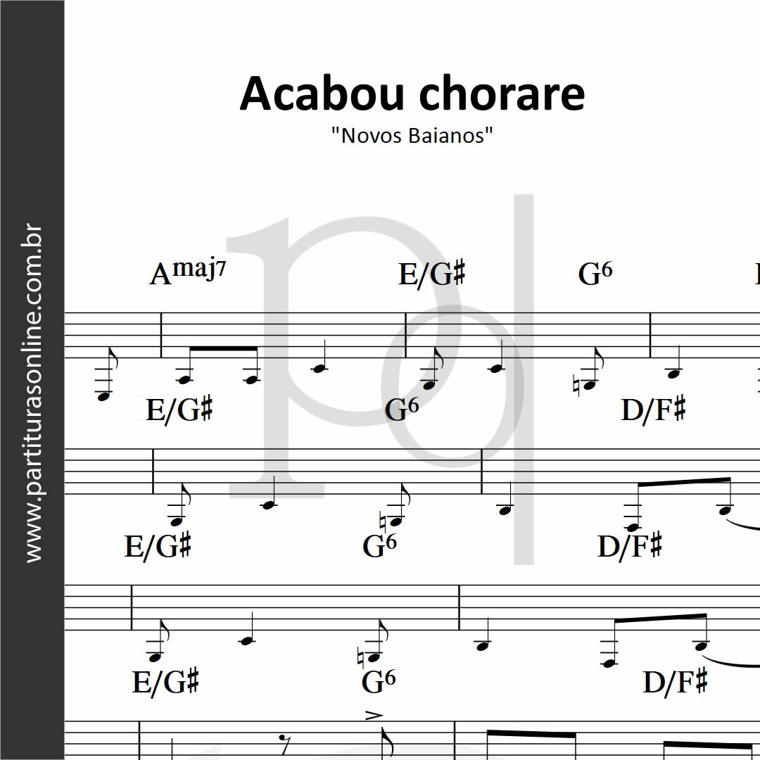 Acabou Chorare • Novos Baianos_0
