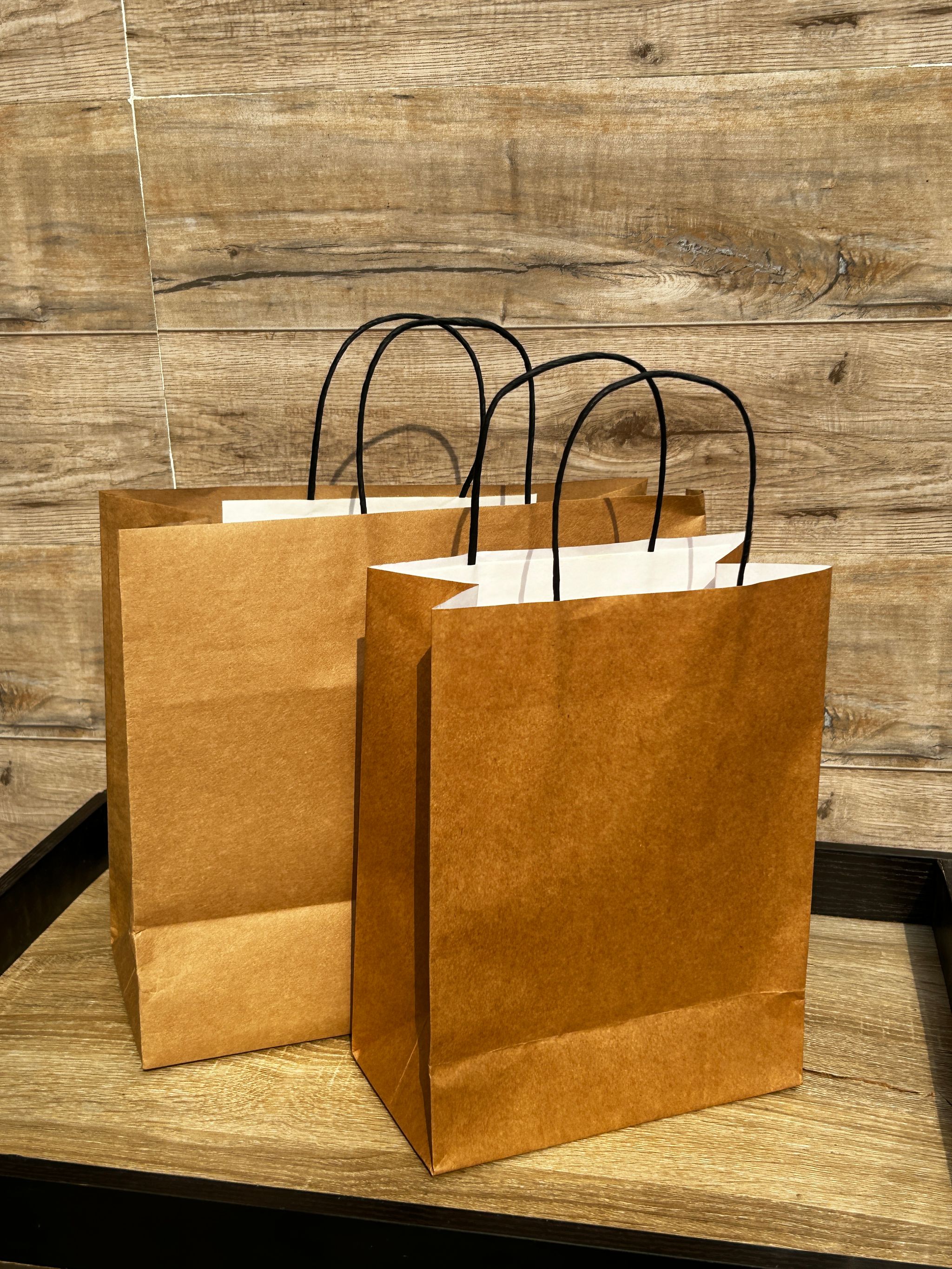 BROWN DELIVERY CARRIER BAGS - 12” x 10” x 5” - CARTON OF 100 BAGS  ( WITH TWIST HANDLES)_4