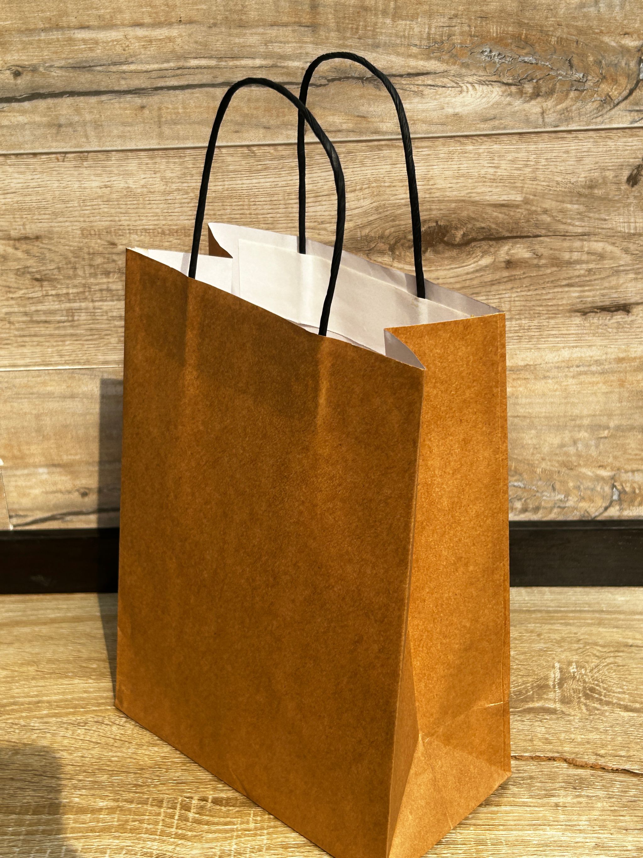 BROWN DELIVERY CARRIER BAGS - 12” x 10” x 5” - CARTON OF 100 BAGS  ( WITH TWIST HANDLES)_7