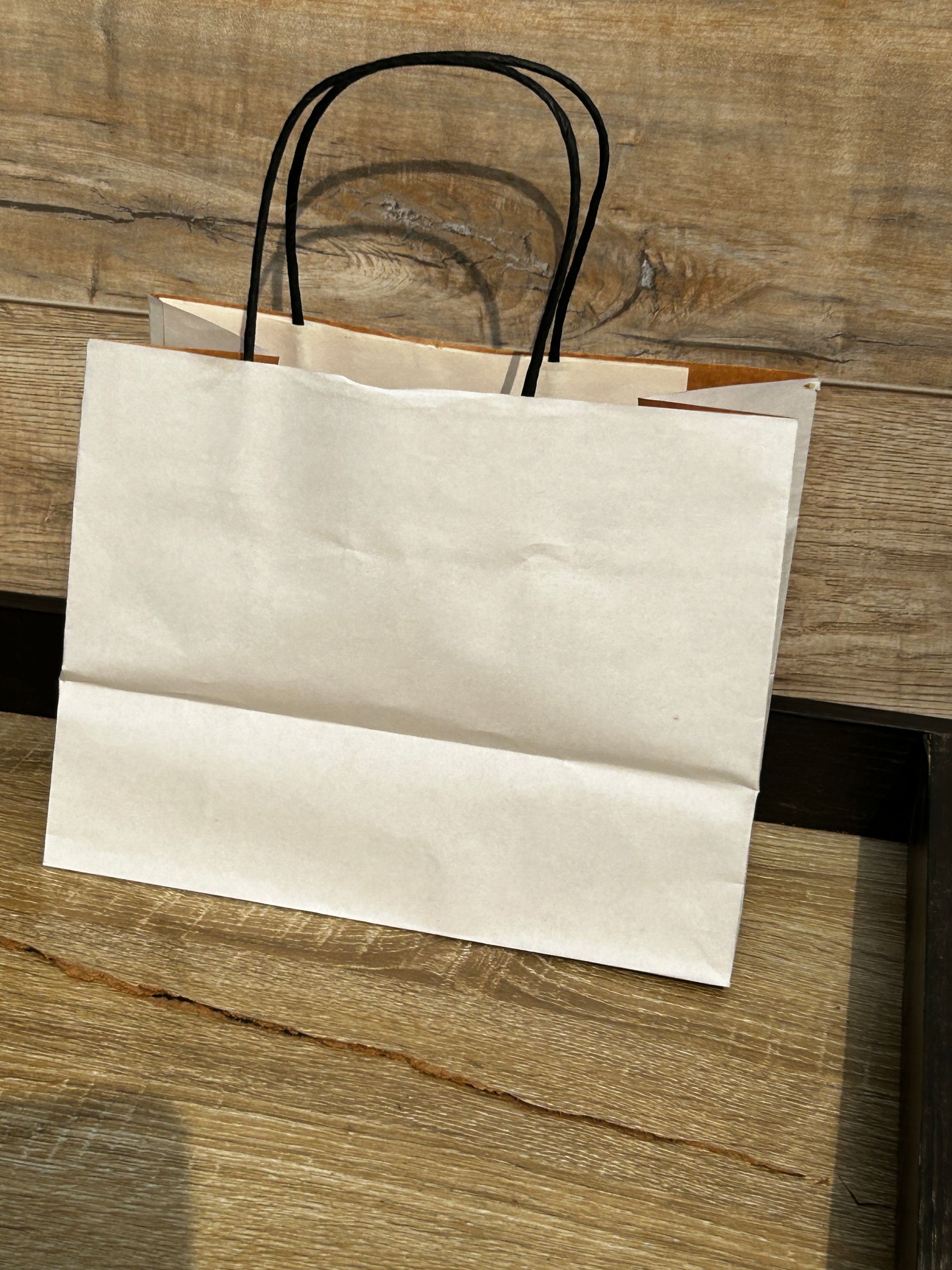 WHITE DELIVERY TAKEOUT BAGS - 9.5” x 7” x 5” - PACK OF 25 BAGS_4